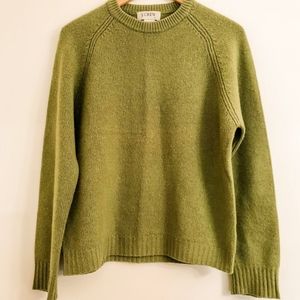 J Crew Wool Sweater Green Small